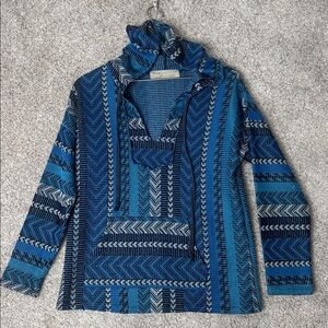 Vintage‎ Havana blue Baja hoodie - Medium